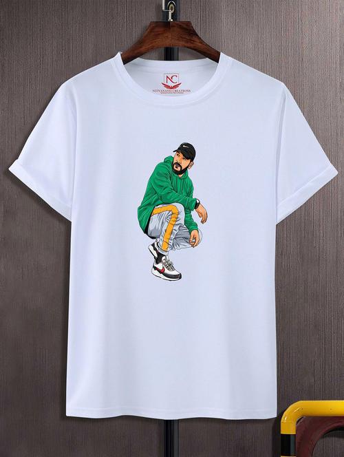 unisex white graphic printed t-shirt - 20824204 - Standard Image - 0