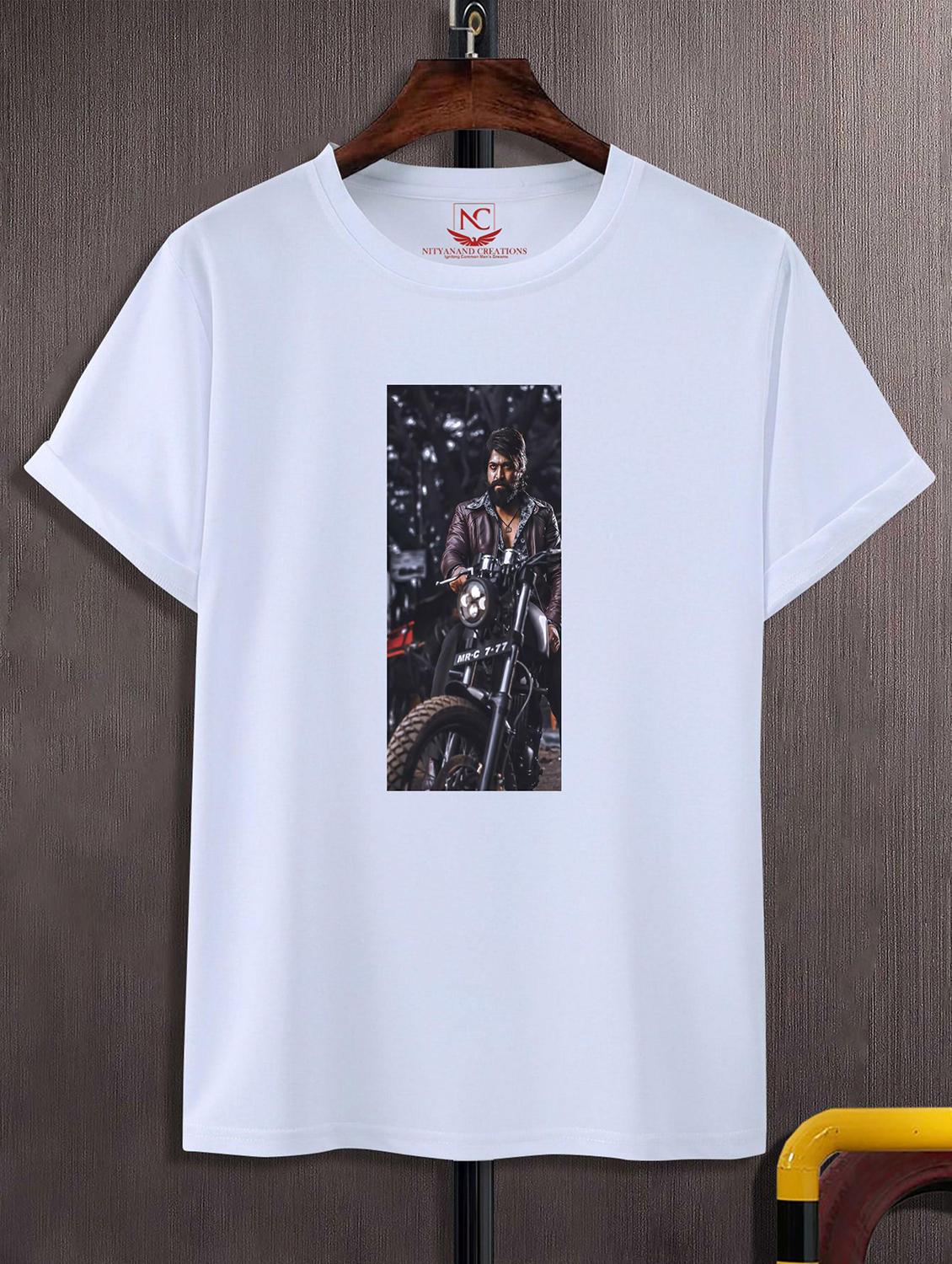 unisex white graphic printed t-shirt - 20824205 - Zoom Image - 0