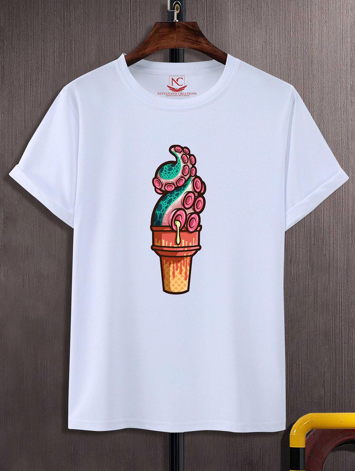 unisex white graphic printed t-shirt - 20824213 - Zoom Image - 0