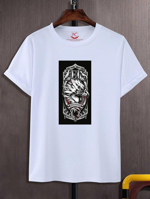 unisex white graphic printed t-shirt - 20824220 - Standard Image - 0