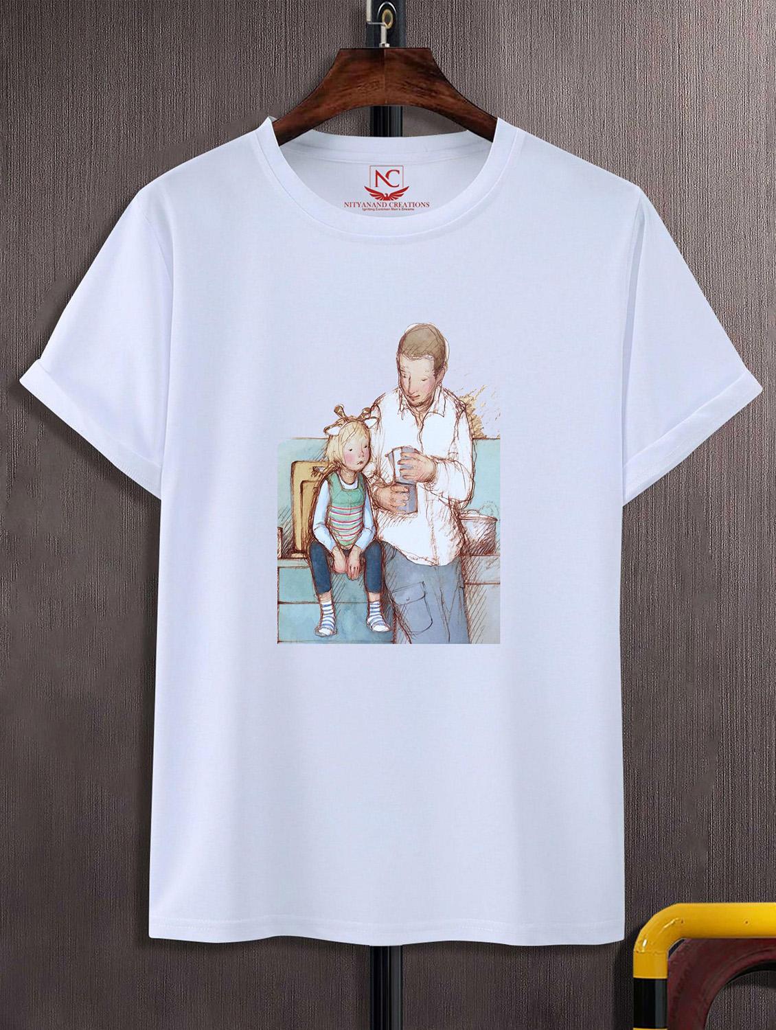 unisex white graphic printed t-shirt - 20824235 - Zoom Image - 0