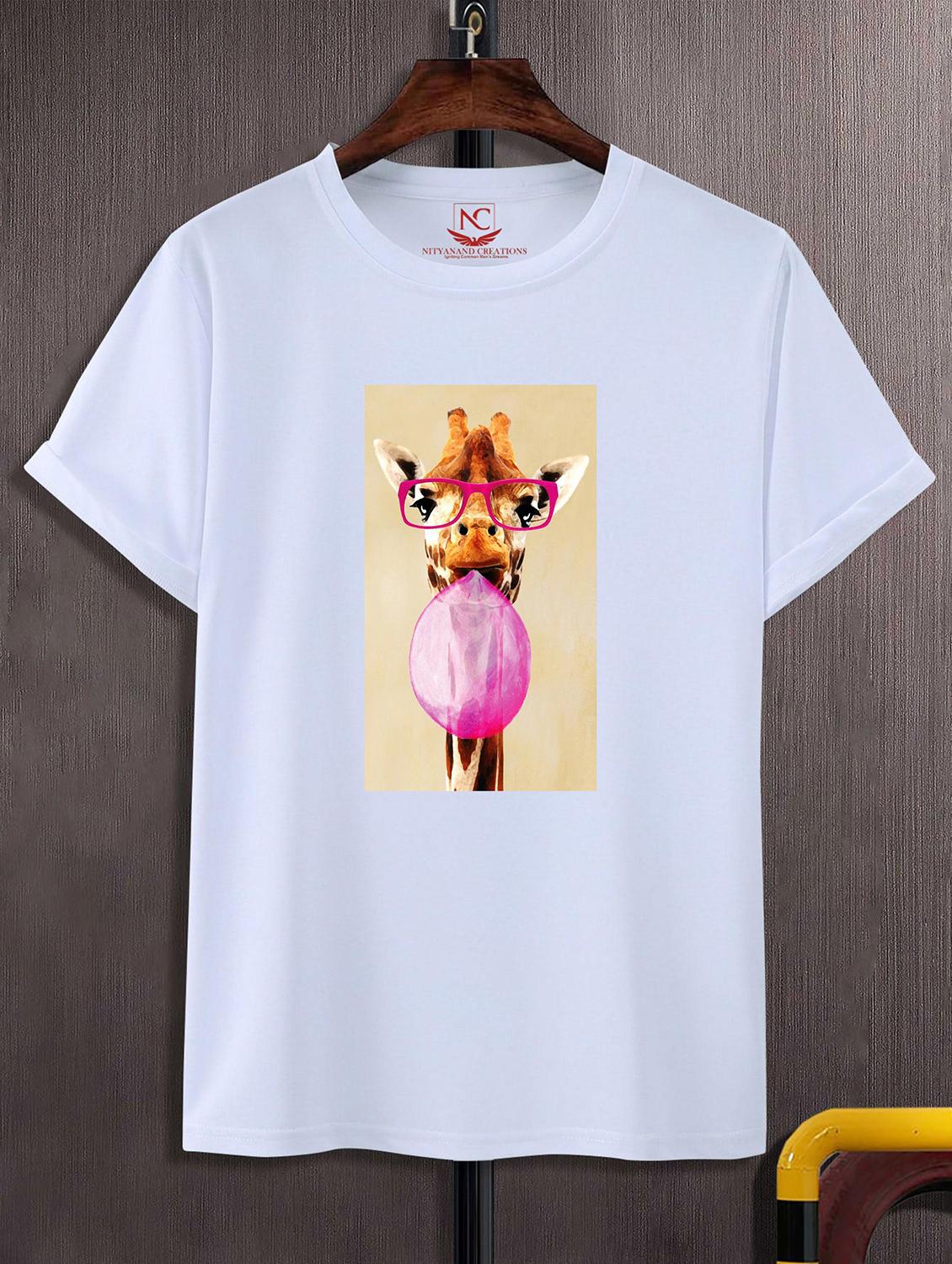 unisex white graphic printed t-shirt - 20824244 - Zoom Image - 0