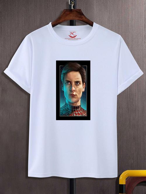 unisex white graphic printed t-shirt - 20824256 - Standard Image - 0