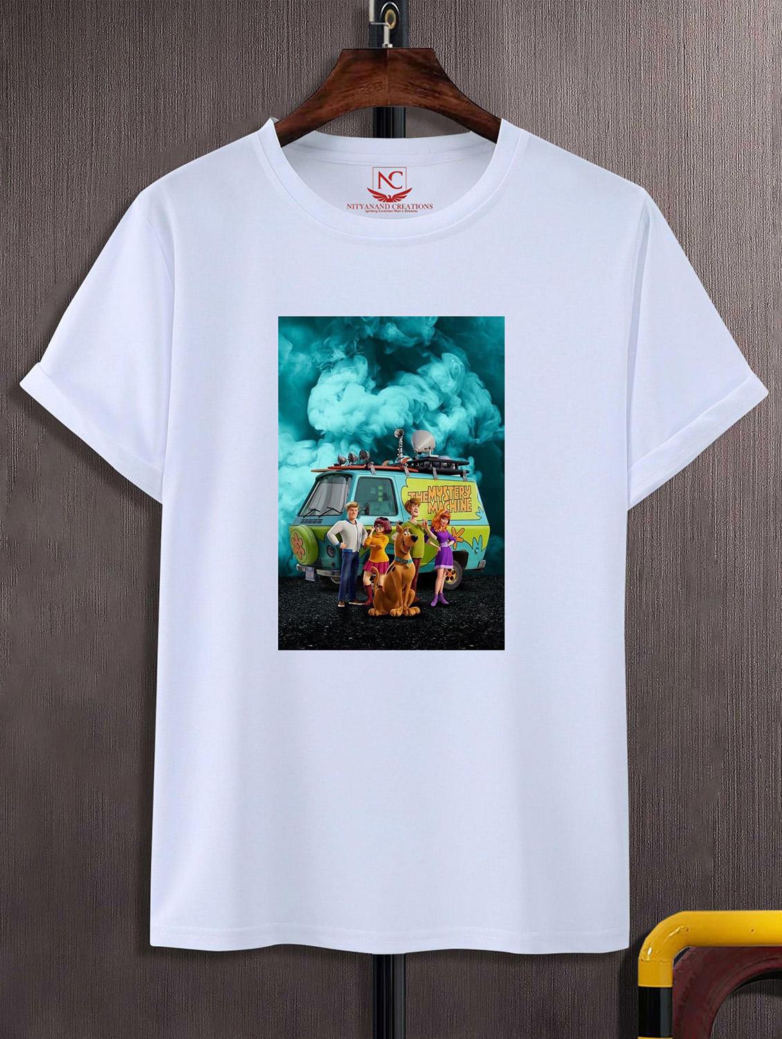 unisex white graphic printed t-shirt - 20824260 - Zoom Image - 0