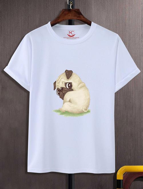 unisex white graphic printed t-shirt - 20824265 - Standard Image - 0