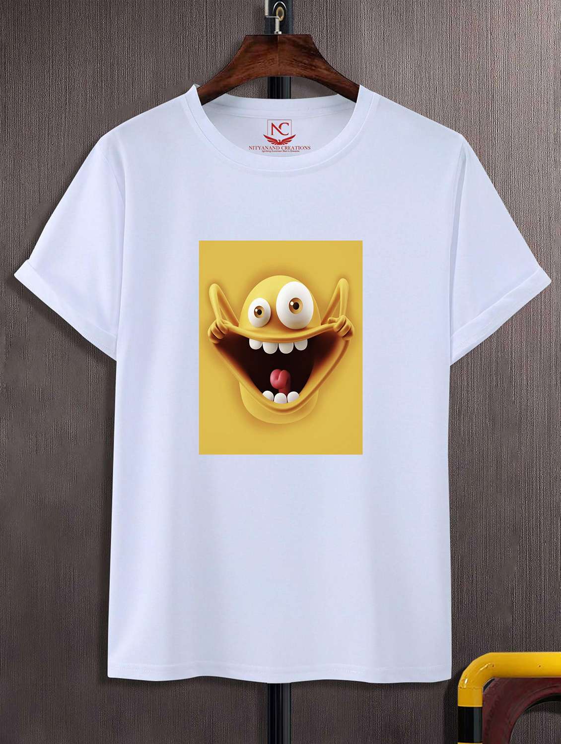 unisex white graphic printed t-shirt