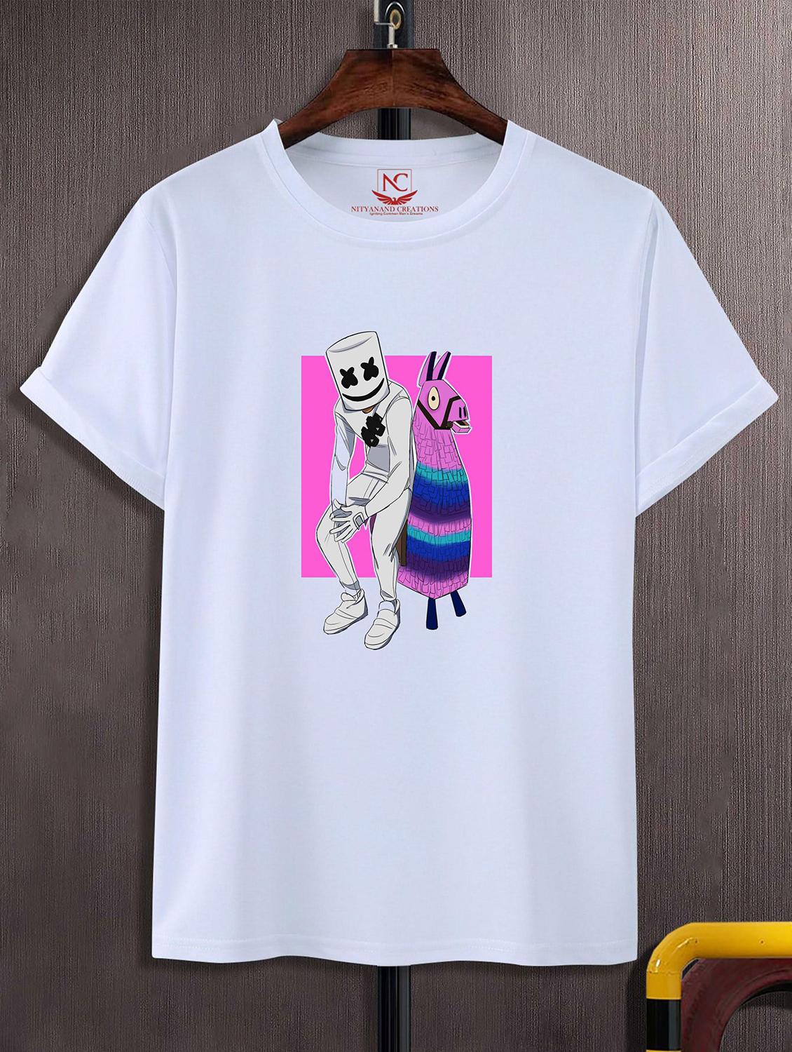 unisex white graphic printed t-shirt - 20824283 - Zoom Image - 0
