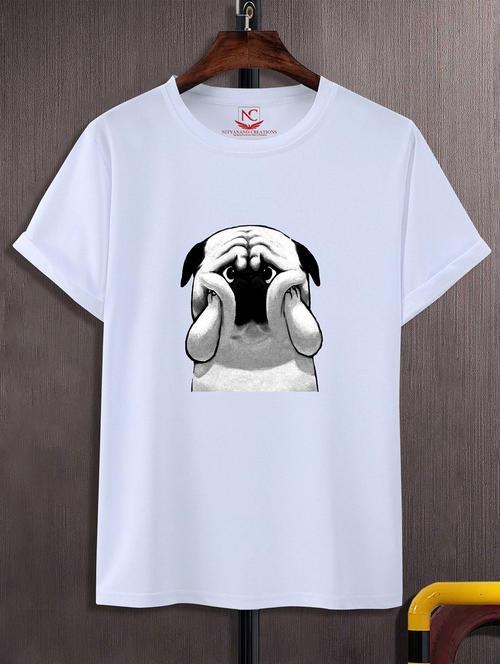 unisex white graphic printed t-shirt - 20824289 - Standard Image - 0