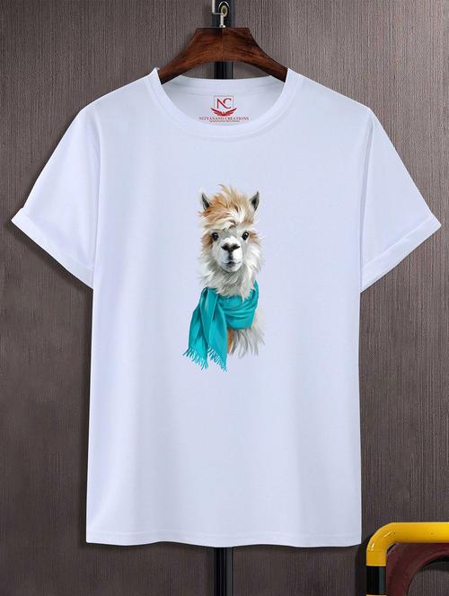 unisex white graphic printed t-shirt - 20824295 - Standard Image - 0