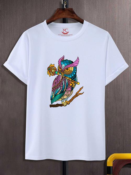 unisex white graphic printed t-shirt - 20824299 -  Standard Image - 0