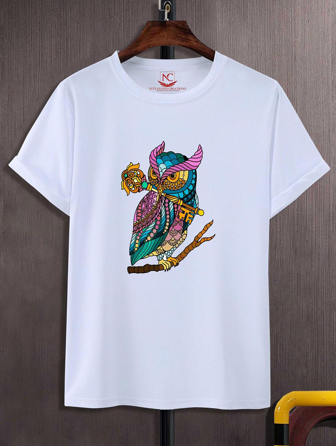 unisex white graphic printed t-shirt - 20824299 -  Zoom Image - 0
