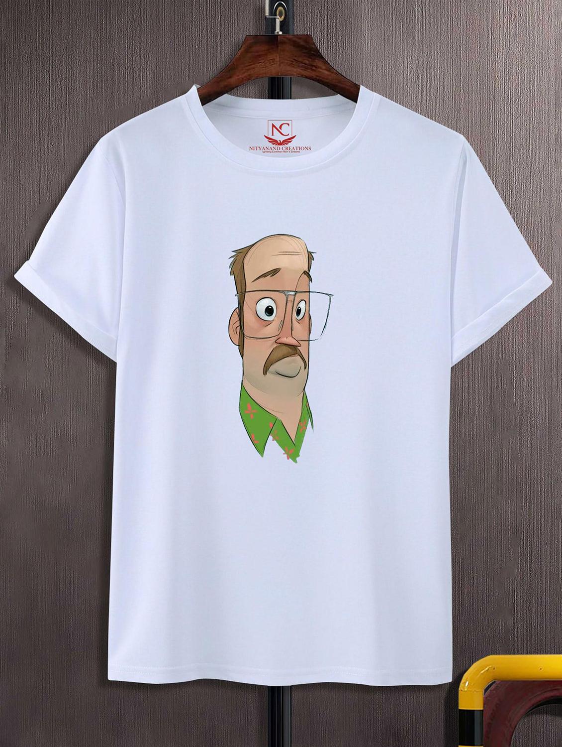 unisex white graphic printed t-shirt - 20824302 - Zoom Image - 0