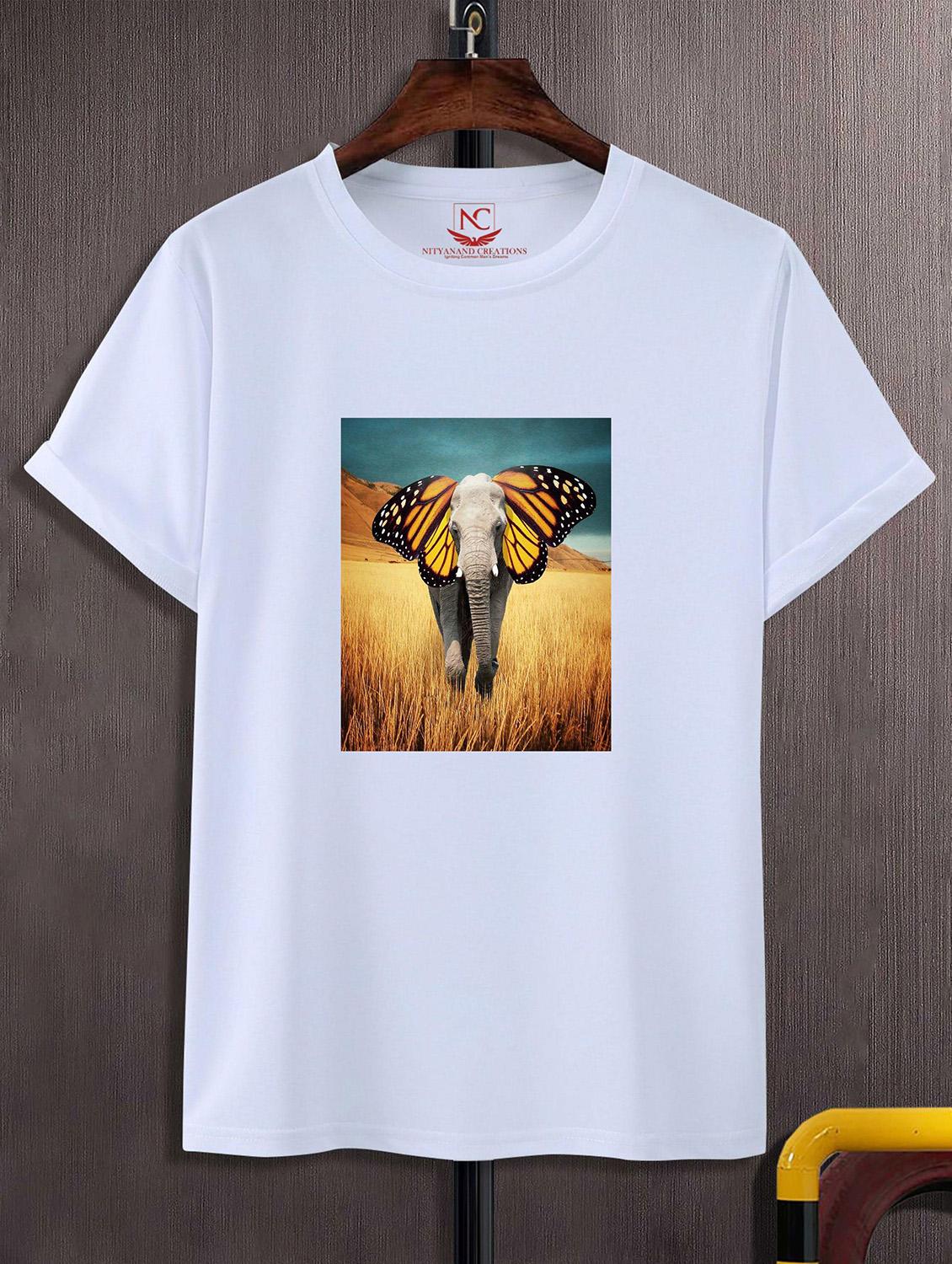 unisex white graphic printed t-shirt - 20824303 - Zoom Image - 0