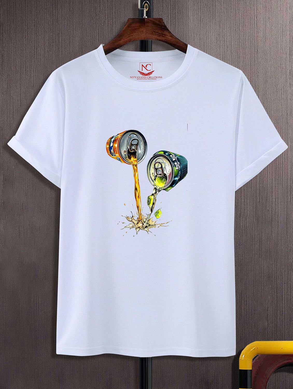 unisex white graphic printed t-shirt - 20824304 -  Zoom Image - 0