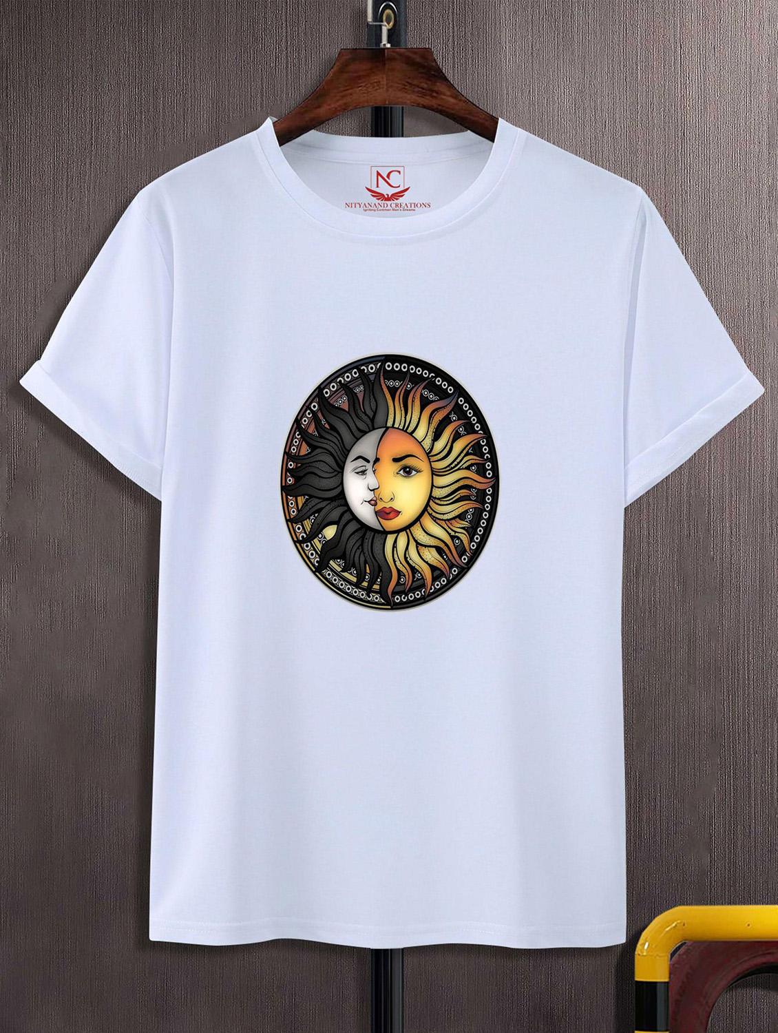 unisex white graphic printed t-shirt - 20824305 - Zoom Image - 0