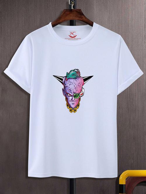 unisex white graphic printed t-shirt - 20824307 - Standard Image - 0