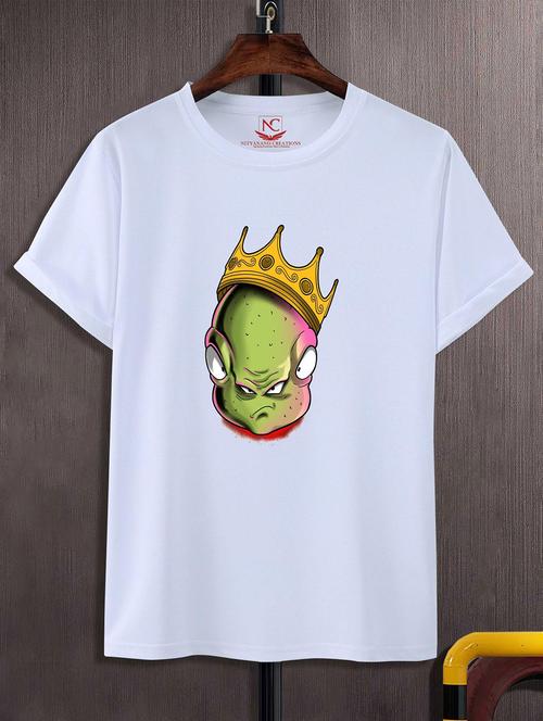 unisex white graphic printed t-shirt - 20824310 -  Standard Image - 0