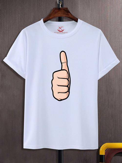 unisex white graphic printed t-shirt - 20824332 -  Standard Image - 0