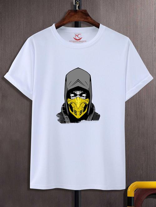 unisex white graphic printed t-shirt - 20824337 -  Standard Image - 0