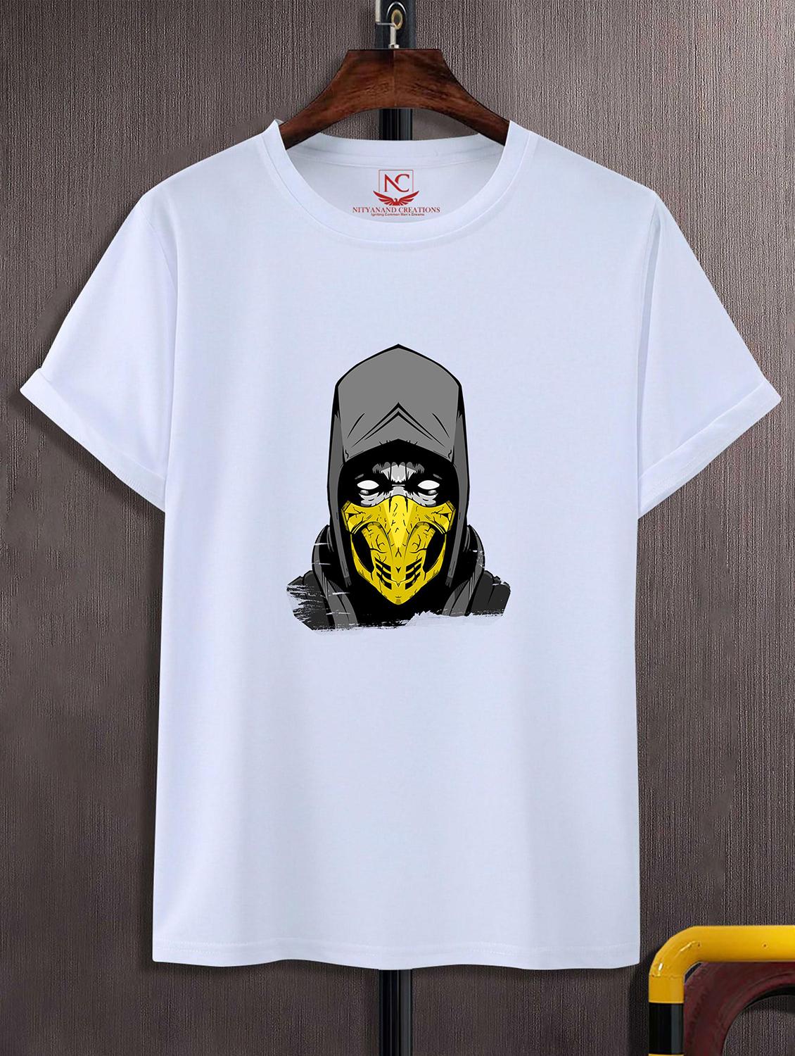 unisex white graphic printed t-shirt - 20824337 -  Zoom Image - 0