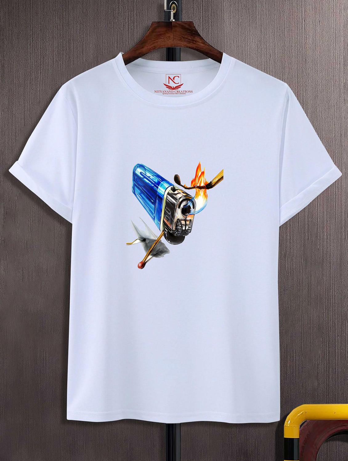 unisex white graphic printed t-shirt - 20824340 - Zoom Image - 0