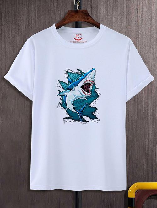 unisex white graphic printed t-shirt - 20824341 - Standard Image - 0