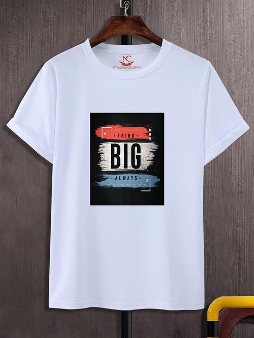 unisex white graphic printed t-shirt - 20824344 - Standard Image - 0