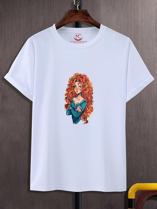 unisex white graphic printed t-shirt - 20824347 -  Standard Image - 0