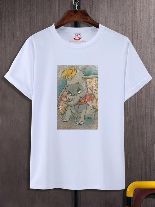 unisex white graphic printed t-shirt - 20824348 - Standard Image - 0