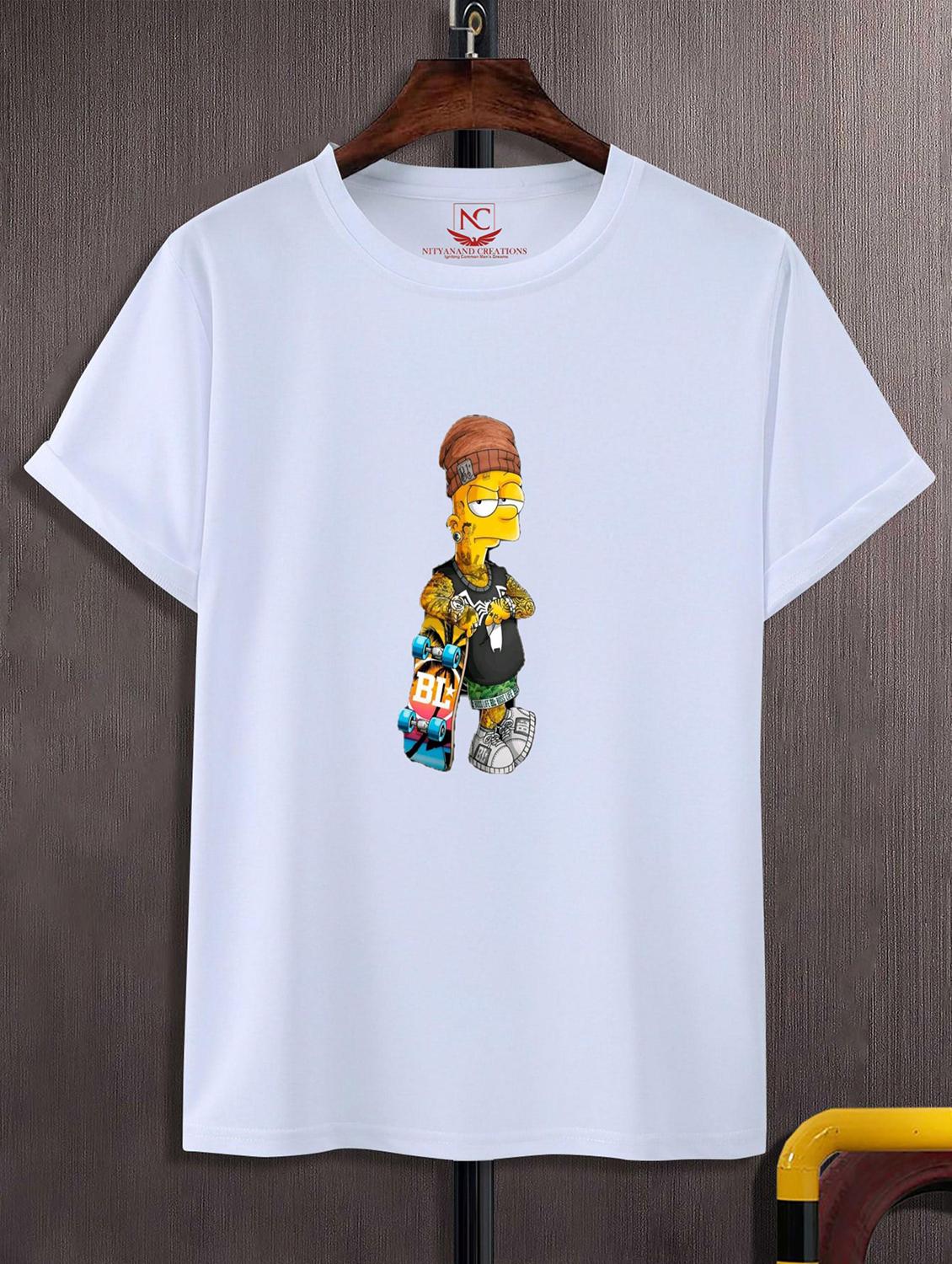 unisex white graphic printed t-shirt - 20824350 - Zoom Image - 0