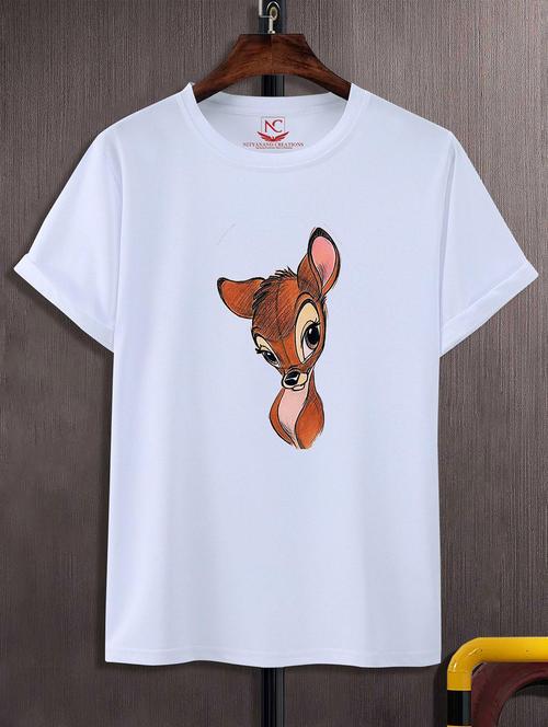 unisex white graphic printed t-shirt - 20824352 -  Standard Image - 0