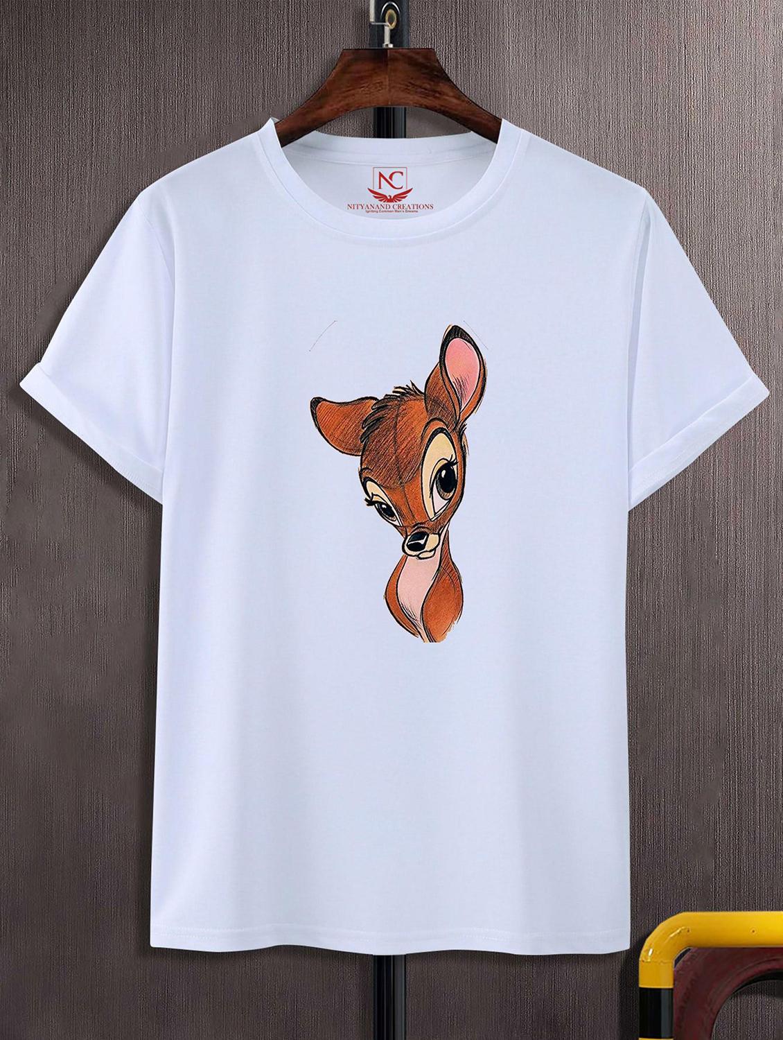 unisex white graphic printed t-shirt - 20824352 -  Zoom Image - 0