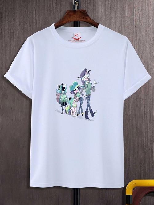 unisex white graphic printed t-shirt - 20824368 - Standard Image - 0