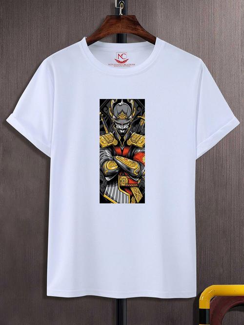 unisex white graphic printed t-shirt - 20824378 -  Standard Image - 0