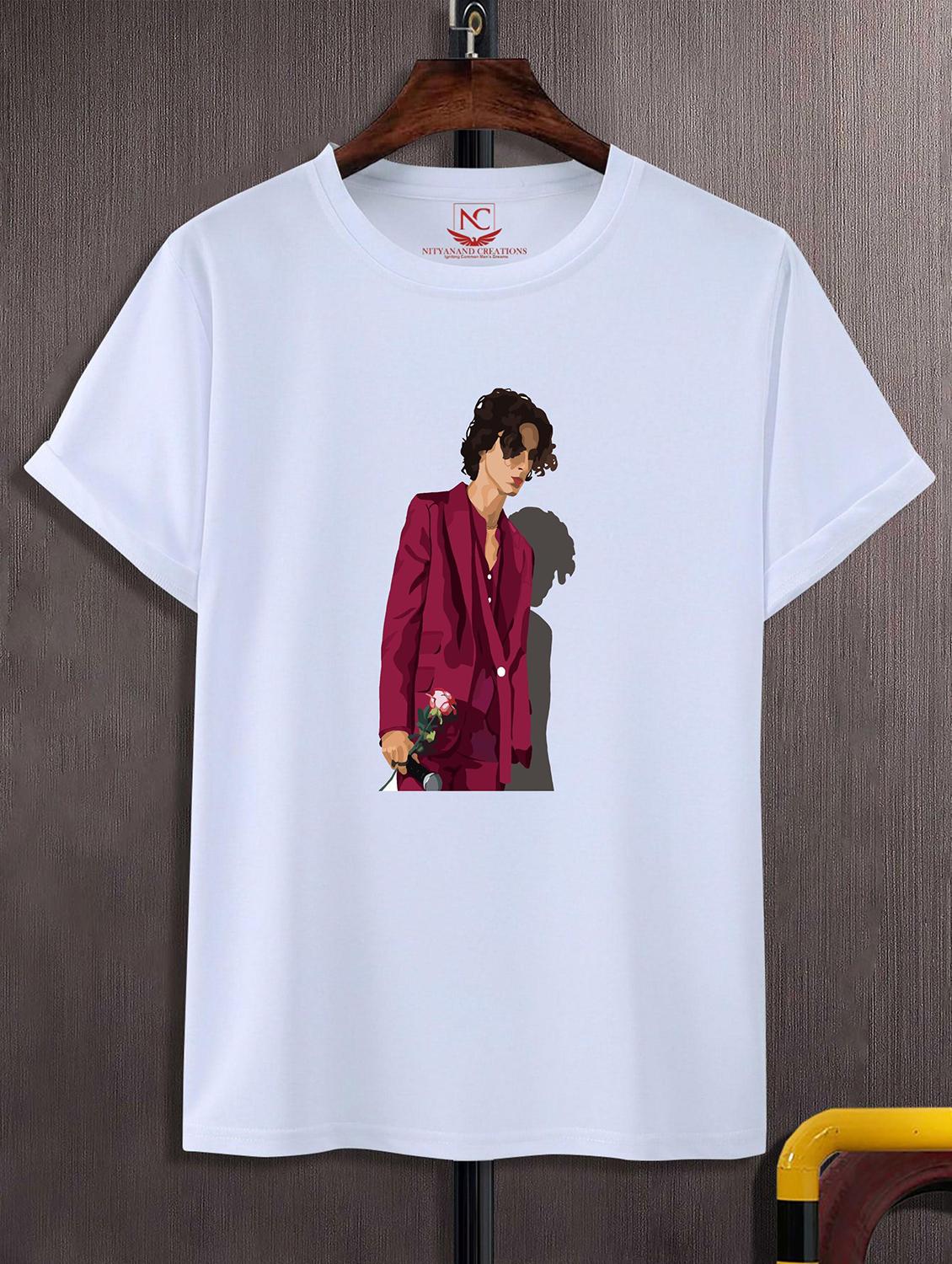 unisex white graphic printed t-shirt - 20824379 -  Zoom Image - 0