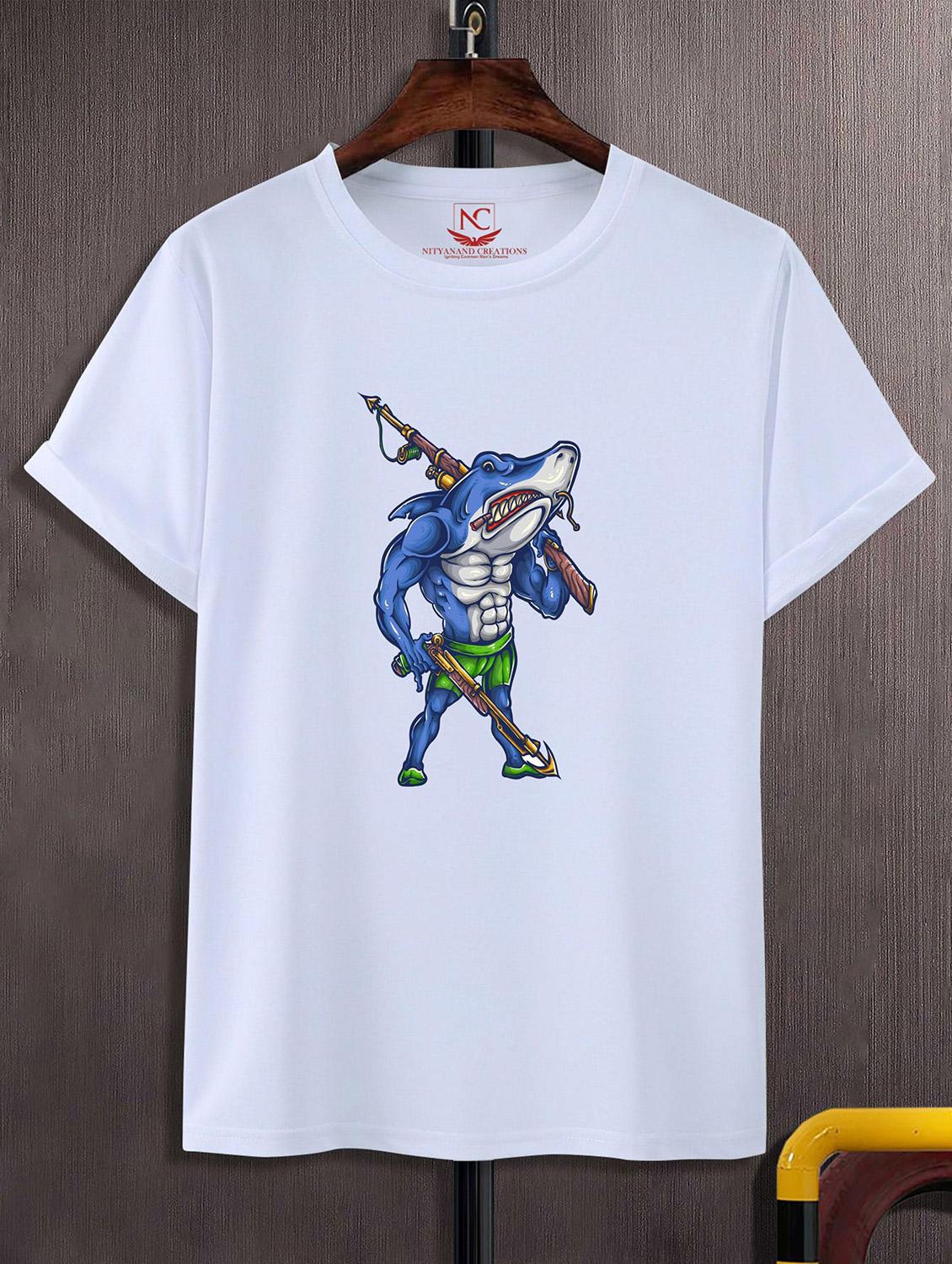 unisex white graphic printed t-shirt - 20824381 -  Zoom Image - 0