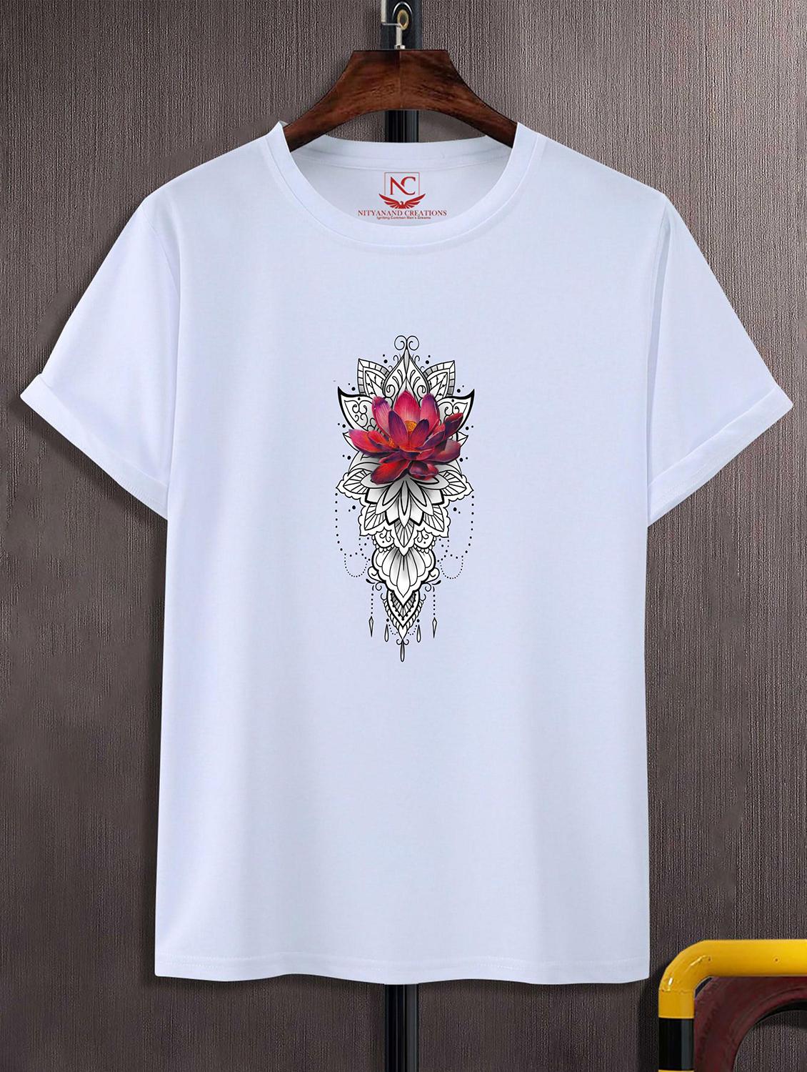 unisex white graphic printed t-shirt - 20824390 -  Zoom Image - 0