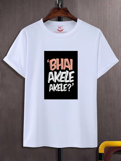 unisex white graphic printed t-shirt - 20824400 -  Standard Image - 0