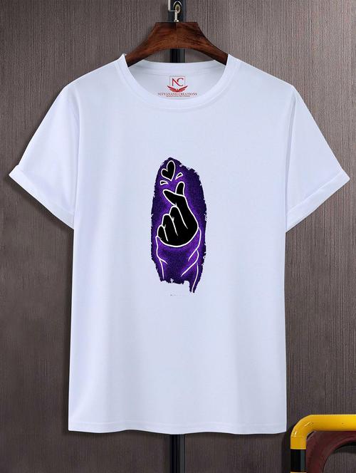 unisex white graphic printed t-shirt - 20824410 - Standard Image - 0
