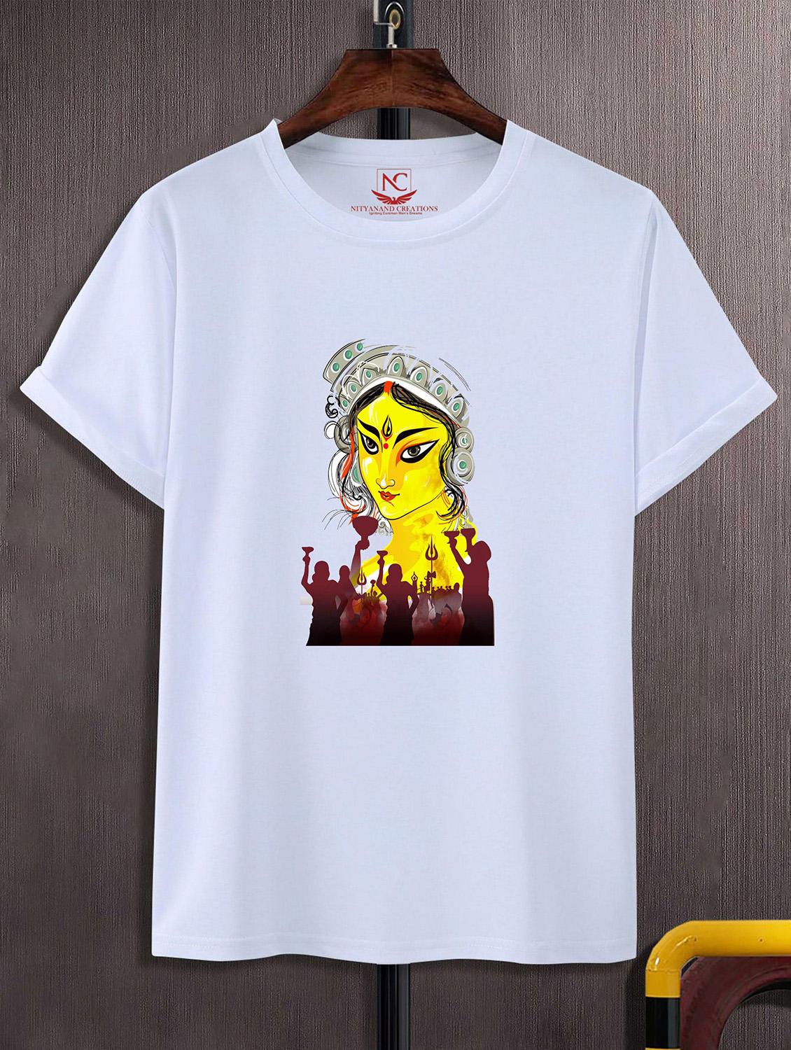 unisex white graphic printed t-shirt - 20824417 - Zoom Image - 0
