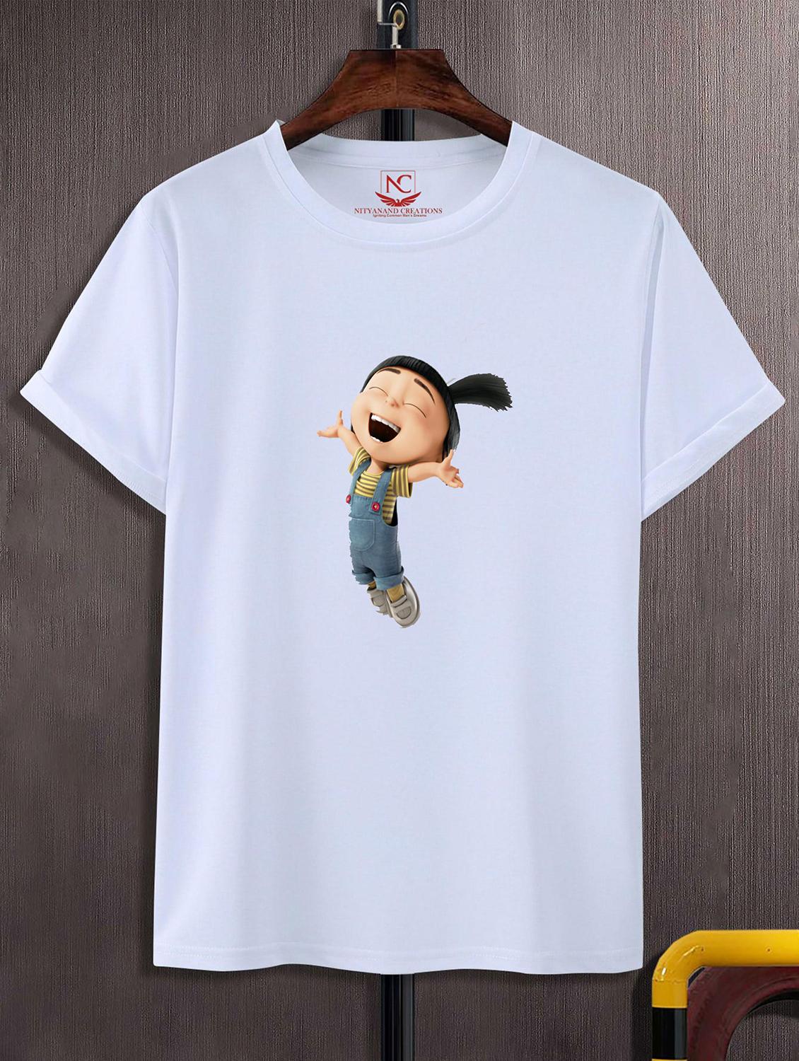 unisex white graphic printed t-shirt - 20824420 - Zoom Image - 0