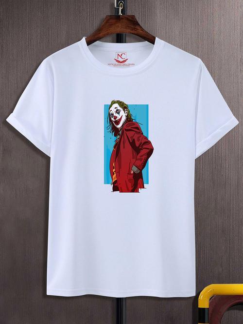 unisex white graphic printed t-shirt - 20824421 - Standard Image - 0