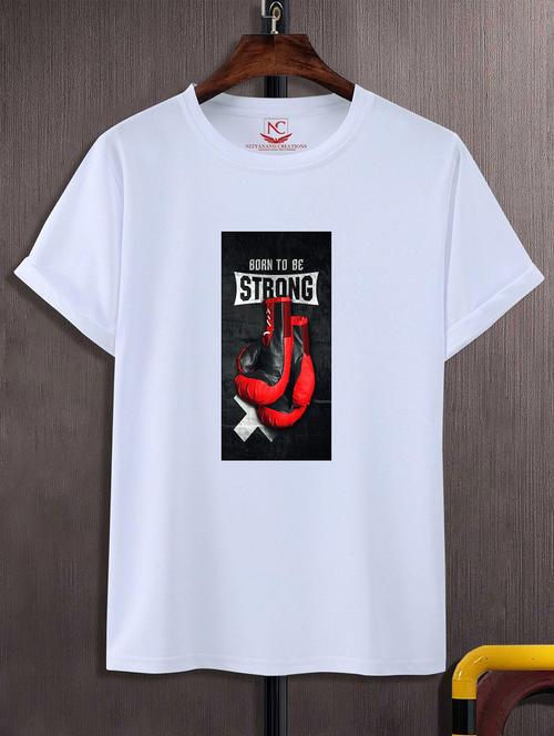 unisex white graphic printed t-shirt - 20824437 - Standard Image - 0