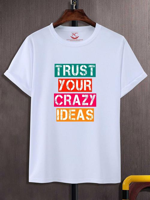 unisex white graphic printed t-shirt - 20824468 -  Standard Image - 0