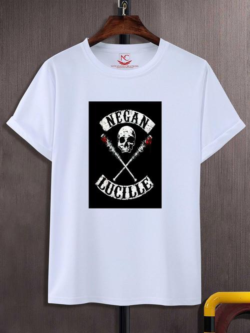 unisex white graphic printed t-shirt - 20824490 -  Standard Image - 0