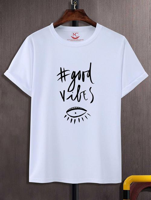 unisex white graphic printed t-shirt - 20824495 - Standard Image - 0