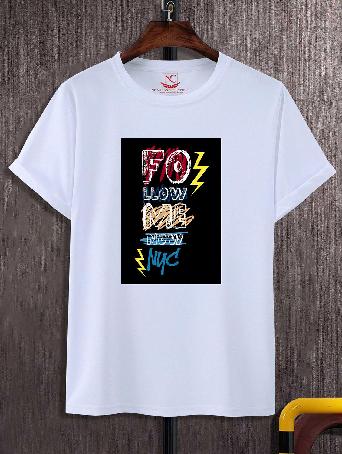 unisex white graphic printed t-shirt - 20824502 -  Zoom Image - 0