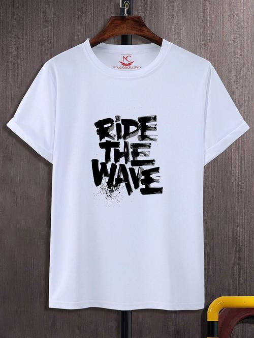 unisex white graphic printed t-shirt - 20824505 -  Standard Image - 0