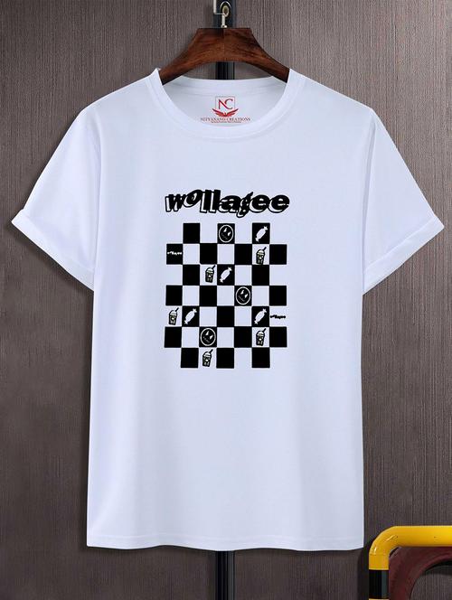 unisex white graphic printed t-shirt - 20824517 -  Standard Image - 0