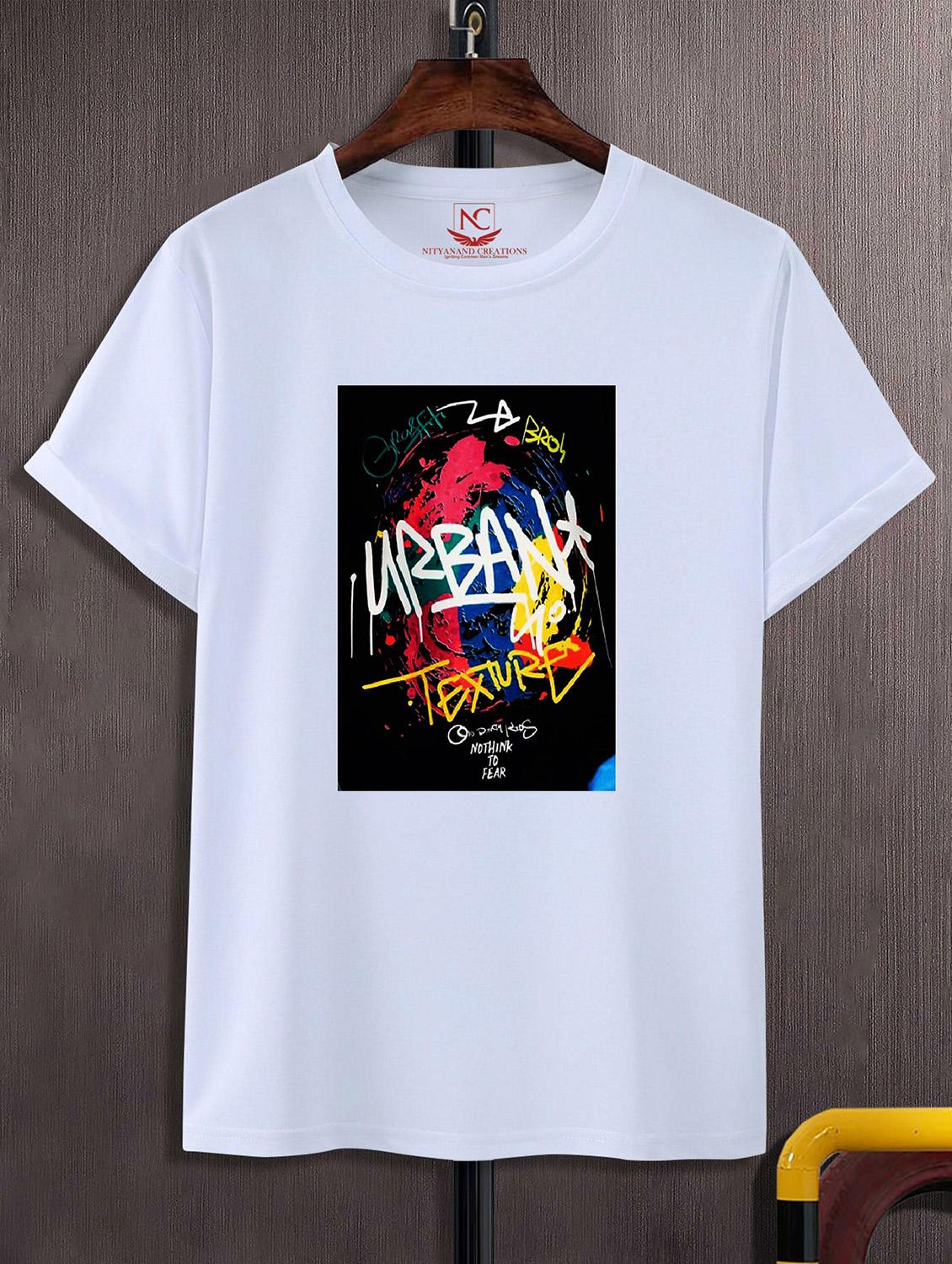 unisex white graphic printed t-shirt - 20824521 - Zoom Image - 0